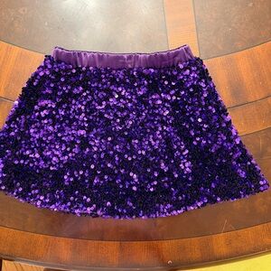 Lulu Bebe Purple Sequin Skirt Toddler 5T